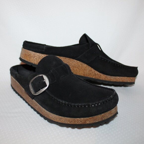 Birkenstock Shoes - Birkenstock Black Buckley Clog Slip-on Moccasin Women's Size EU 41 / US 10